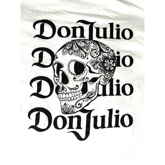 Don Julio Skull Graphic Promo T-Shirt White XL - Picture 6 of 7